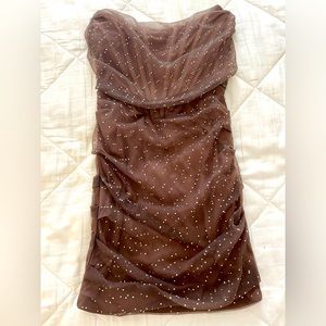 Strapless corset dress